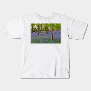 Bluebell Woods Greys Court Oxfordshire UK Kids T-Shirt